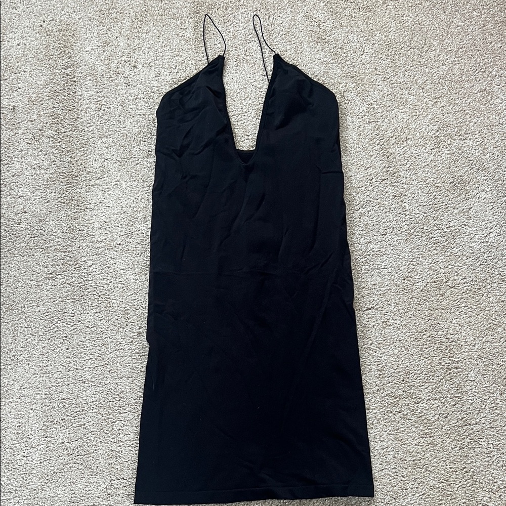 Chic Black Backless Dress